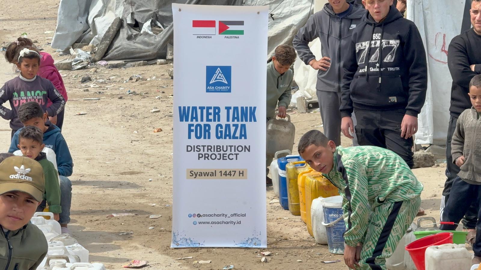 Penyaluran Water Tank Gaza